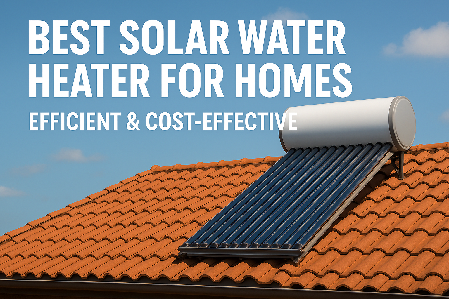 Best Solar Water Heater for Homes – Efficient & Cost-Effective